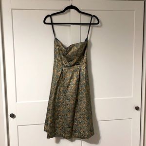 Cynthia Rowley Strapless Brocade Dress WORN ONCE